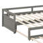 Lit de jour extensible avec couchette, lit de jour en bois avec couchette-531813445