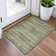 Machine Washable Indoor/Outdoor Xhevrie Green Rug
