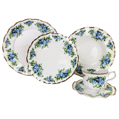 Smartt Porcelain China Dinnerware Set 20 Piece - Service for 4