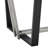 Jaqueal Contemporary 72" Rectangular Dining Table with Black Steel Base and Glass-222835388