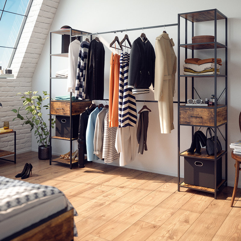 Fyrk Open 1/2 Wardrobe System
