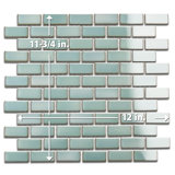Hudson Subway White 11-3/4" x 12" Porcelain Mosaic Tile