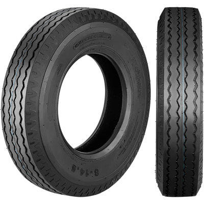 2 Pack 4.80-12 6PR Load Range C All Season Trailer Tires, 12 Inch Fuel Saving Heavy Duty Rubber Tyres for Camper Cargo Horse Boat Utility Trailer Towing