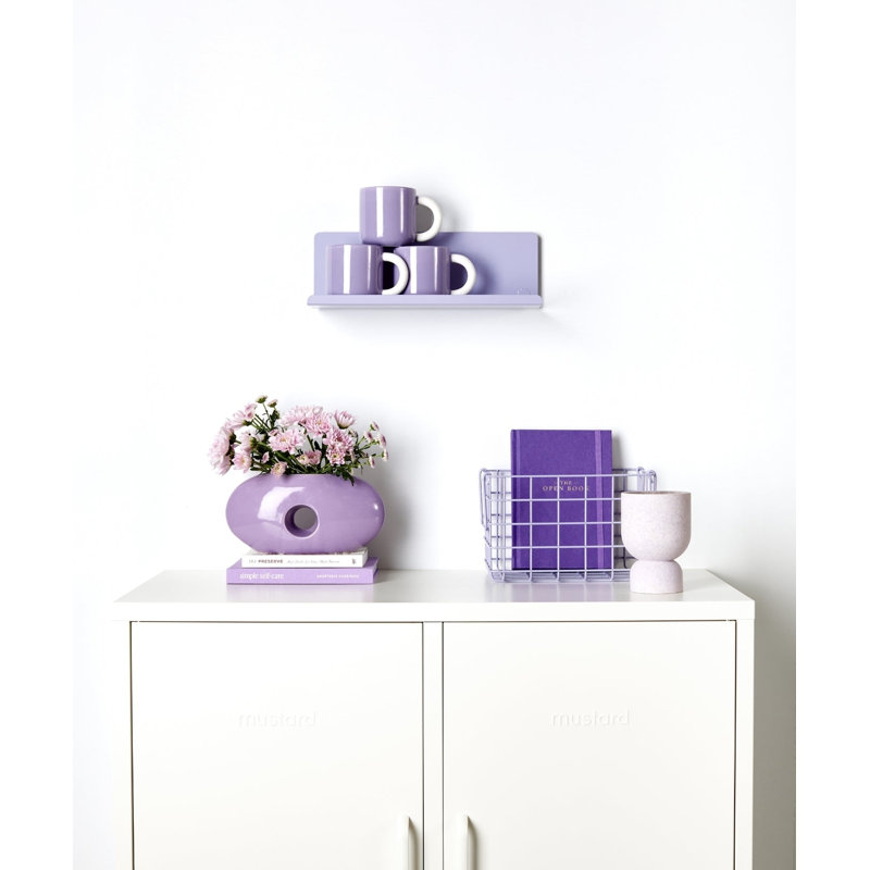 The Ledge Floating Shelf, 4.7" H x 13.8" W x 5.1" D, Lilac