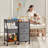 Baby Diaper Caddy Organizer and Storage - 3 Tier Rolling Cart with Dividers and Drawers, 13"D x 31.89"W x 33.5"H-113244432