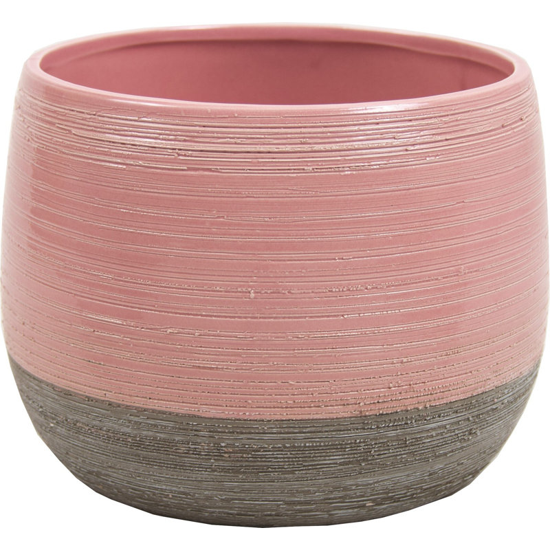 Pot à fleurs Kenyatta, Rose, H 5,43 po x l 7,48 po x P 7,48 po