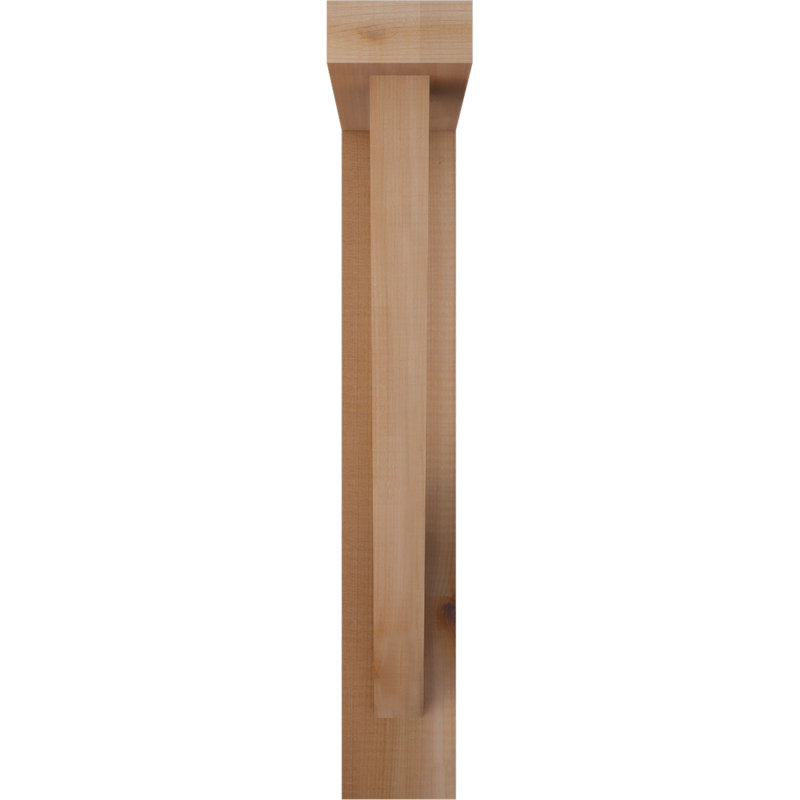 Support de bloc traditionnel avec entretoise décalée, 22 X 18, Cèdre rouge occidental de l 3 1/2 po (lisse)