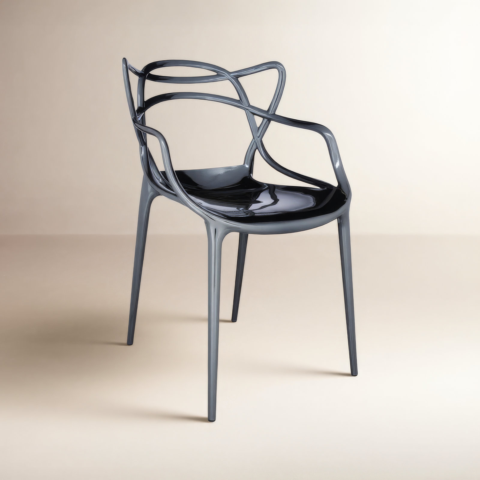 Masters Dining Armchair, Titanium