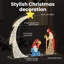  Nativity Scene Warm White 149 X32 X 127.5 Cm Polyester