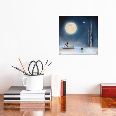 «A Winter's Night» par Neil Thompson - Giclée sur toile tendue avec châssis