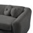 Ivy Bronx 112" Modern Curved Sofa, Back Upholstered Couch with 3 Decorative Throw Pillows-27762580