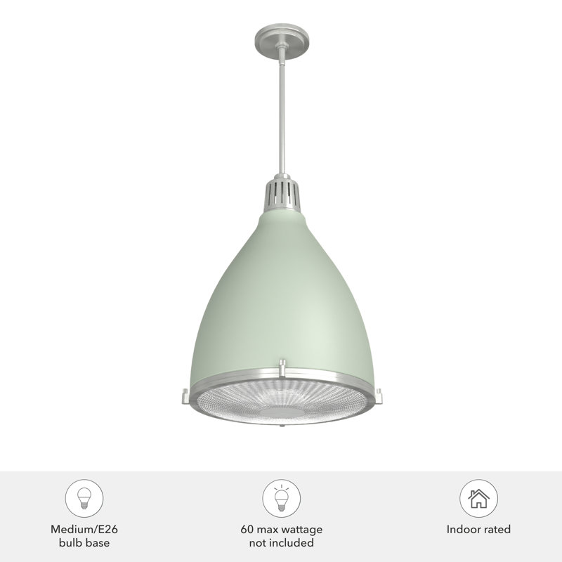 Bluff View 3 - Light Dome Pendant, Large, Soft Sage, 3 Lights