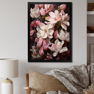 Rose, blanc, magnolia et magnolia - Étreinte