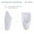 Voltaire Waterless Urinal in White