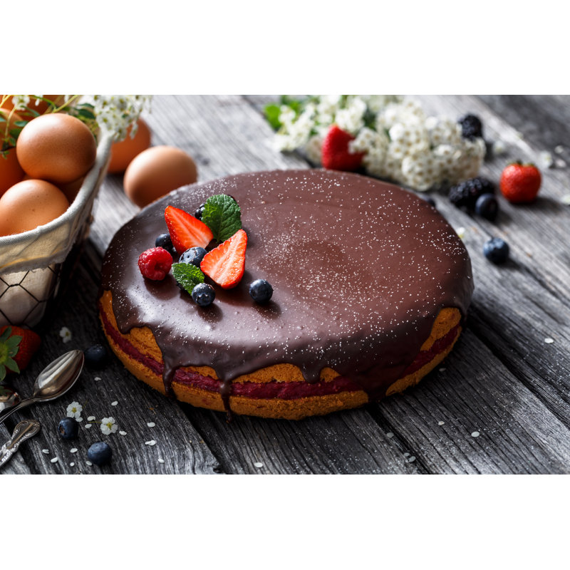 Chocolate Cake by Asab974 - Wrapped Canvas Print, 61cm H x 91cm W x 3.8cm D