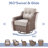 Elona 8-Piece Outdoor Sofa Seating Group With 2 Sofas And 6" Thickness Cushions-120284861