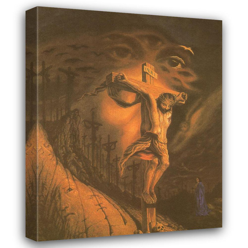 Calvaire, H 18 po x l 14 po