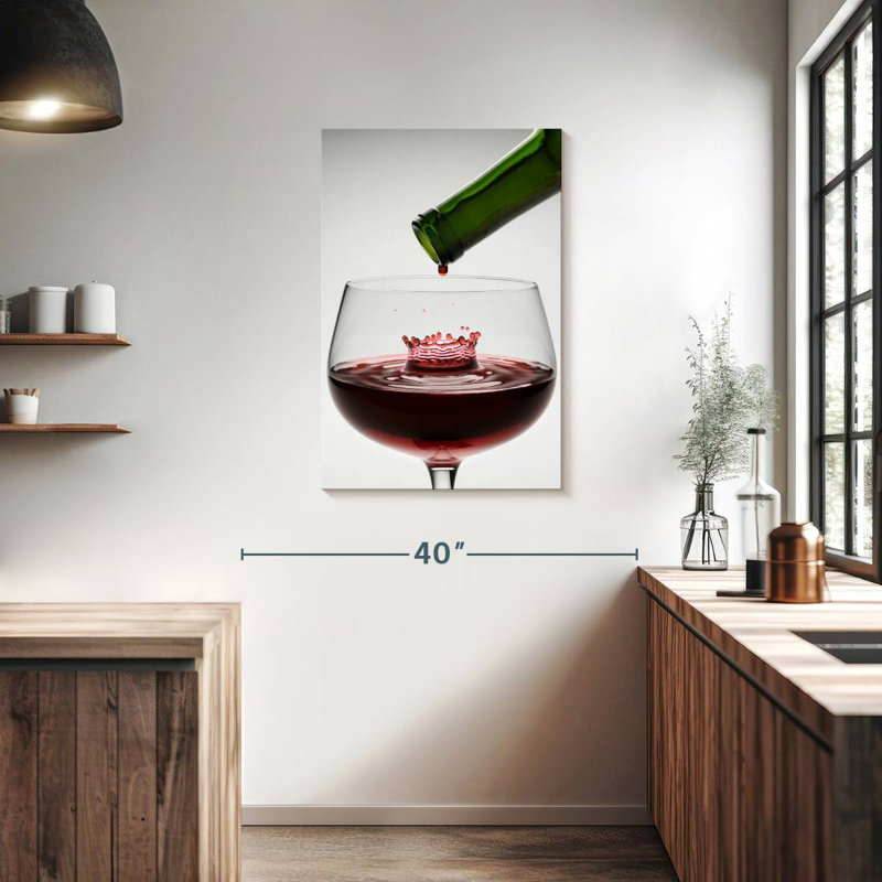 Yarlin Wine Drop, 36" H x 24" W