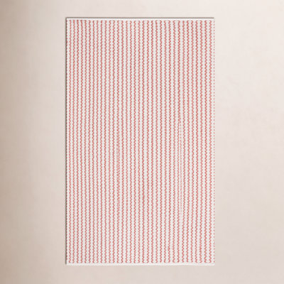 Hand-Woven Chevron Cotton Rug
