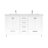 Anvay 60 in. Double Sinks Freestanding Bath Vanity in Forest Green with Carrara Quartz Top-520337872-406671031