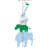 Bleu clair / Vert / Gris