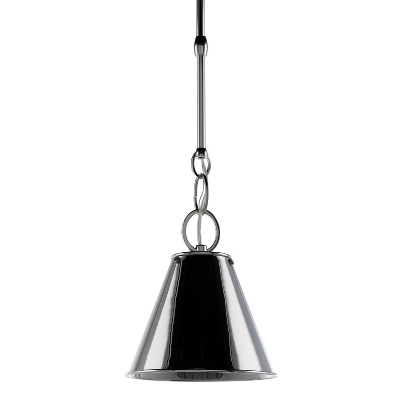 Altamont 1 - Light Pendant, Polished Nickel, 9" H x 8" W x 8" D