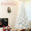 Arbre de Noël de 9 pi de haut, 2132 pointes de branches, ouverture automatique, base en acier, blanc, crée un bureau à la maison joyeux pour les vacances, arbre ignifuge avec fonction ouverte