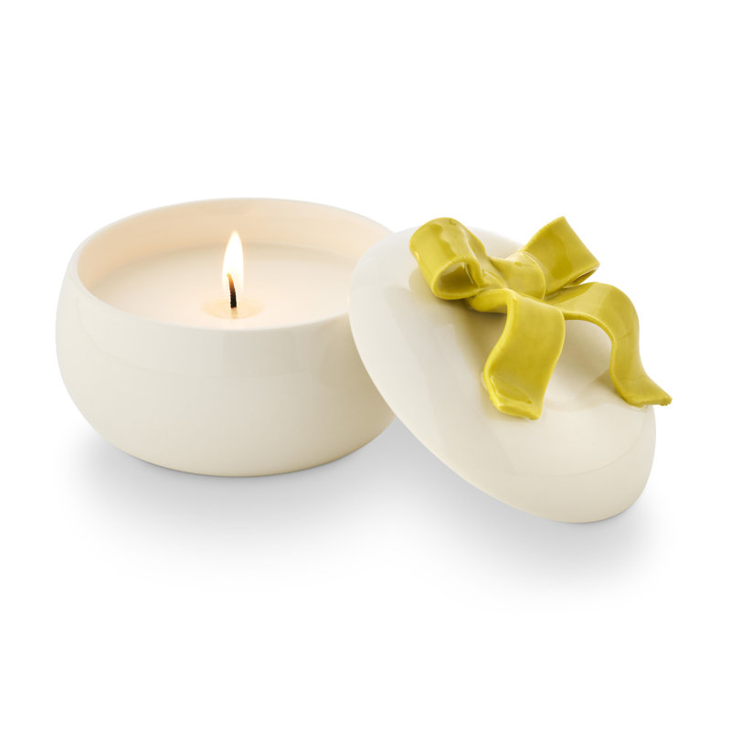 Oleander Oak Bow Ceramic, Yellow
