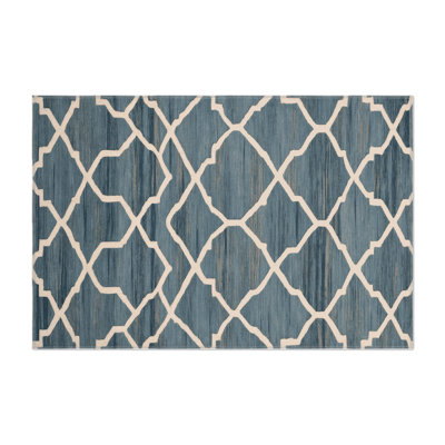 Tapis gris intérieur et extérieur Trellis