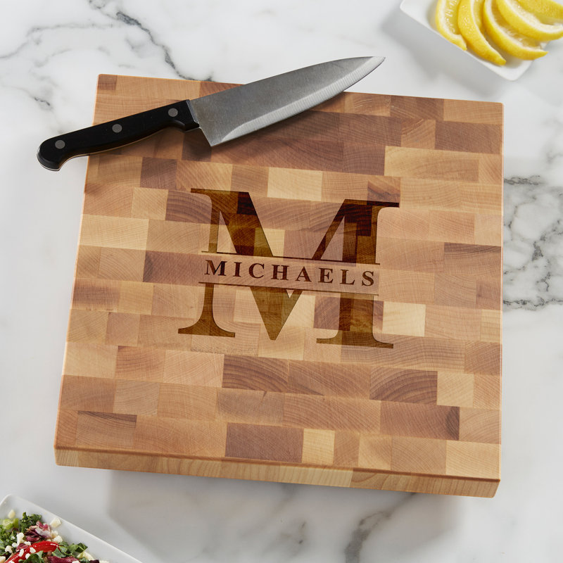 Lavish Last Name Personalized Cutting Board, Yes
