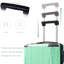Bagage à main 20 pouces Hardshell, valise légère en ABS durable avec roulettes pivotantes, verrou TSA intégré, 2 cubes d'emballage, vert crème
