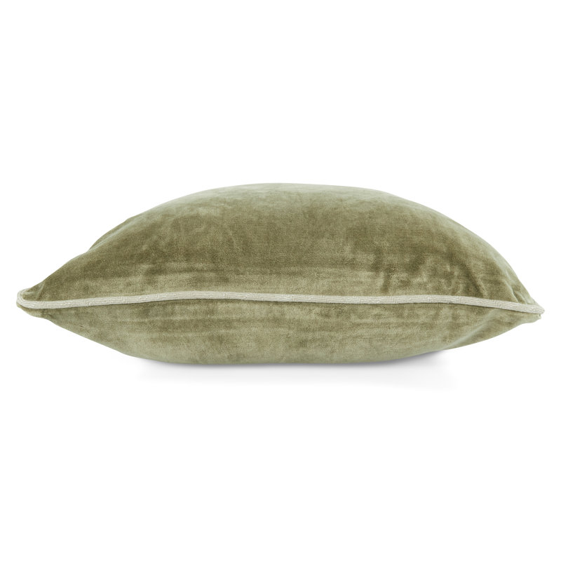 Harriet Pillow Cover & Insert, Moss Green, Square 22"