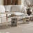 Cream style simple modern marble coffee table