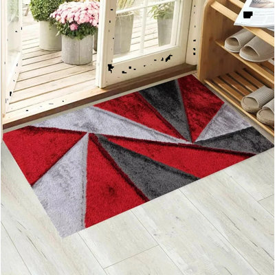 Geometric Shag Area Rug