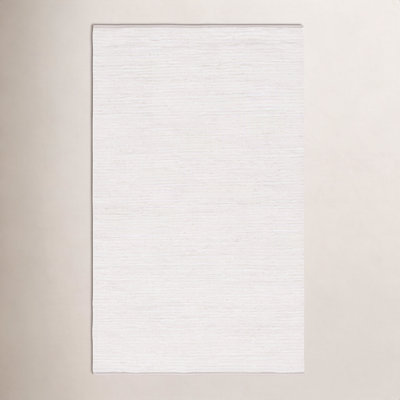 Garret Ivory Beige Hand-Woven Flatweave Rug
