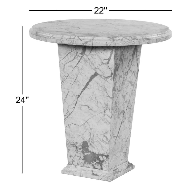 Eslo End Table, Gray Italian