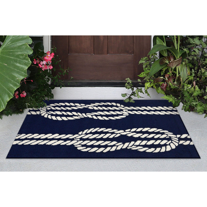 Wooton Performance Hand Tufted Striped Indoor / Outdoor Rug, Rectangle 2' x 3'