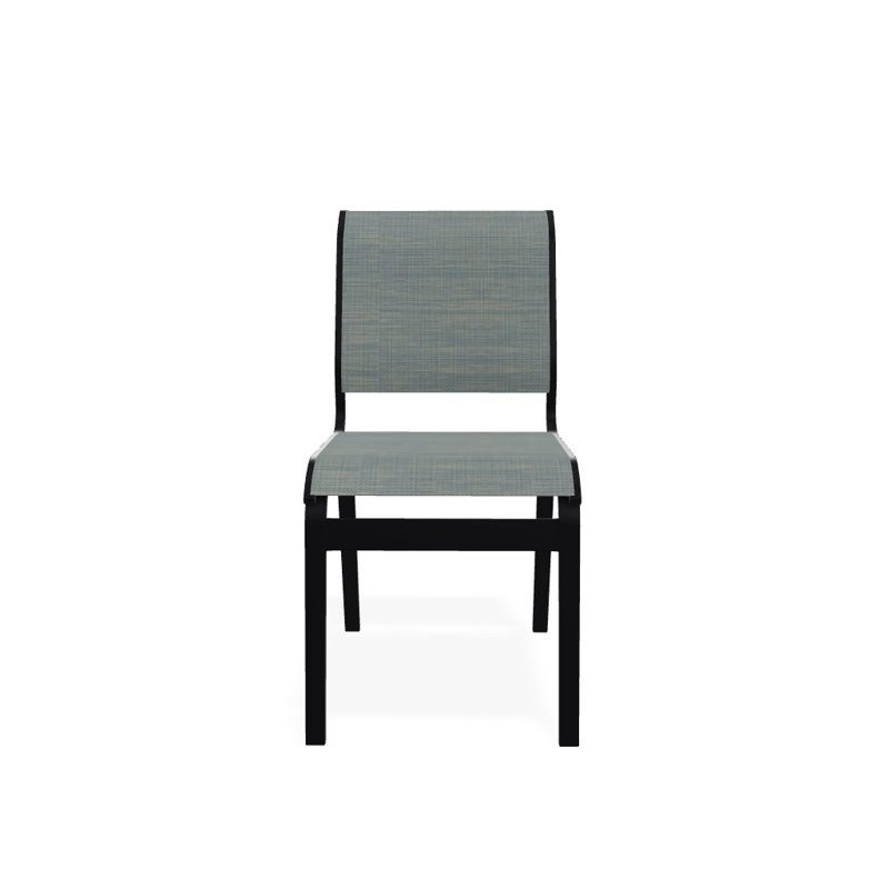 Chaise d'appoint de salle à manger Hiraku, Noir texturé, Baja