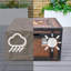 Chaufferette effet grain de bois