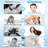 Filtered Handheld Shower Head High Pressure - Includes Hose and Holder