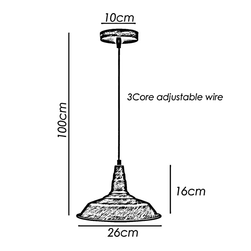 Colston 1 - Light Pendant, Brushed silver