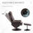 HOMCOM Recliner And Ottoman With Wrapped Base