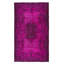 Tapis rose royal de 5,7 x 9,2 pi d'inspiration Aubusson pour intérieurs modernes, fabriqué à la main en Turquie