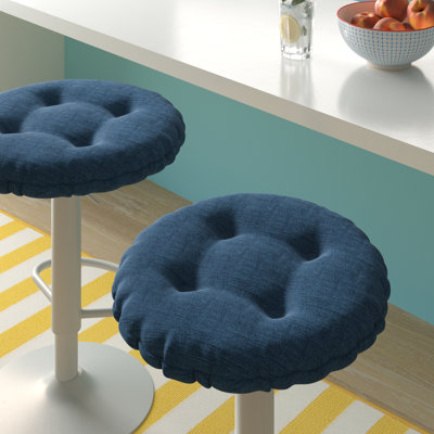 Non-Slip Solid Barstool Seat Cushion, 14-Inches Round