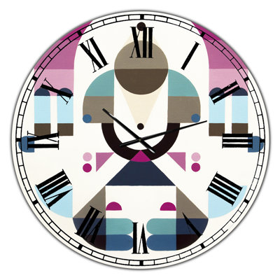 Rainbow Island - Oversized Mid-Century Wall Clock
