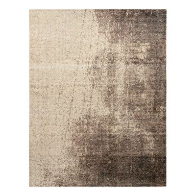 Distressed Homage Hand Knotted Wool Abstract Area Rug