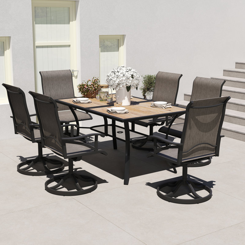 Ensemble repas 4/6 personnes Decedric, 6, Non, Brun