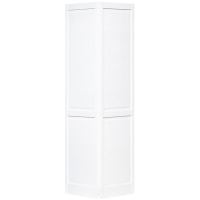 Bi-fold Traditional Four Panel White