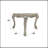 Dresden Bone White Finish End Table