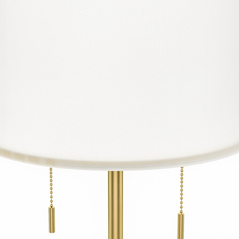 31.5'' Tall White Metal/Resin Table Lamp Set